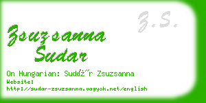 zsuzsanna sudar business card